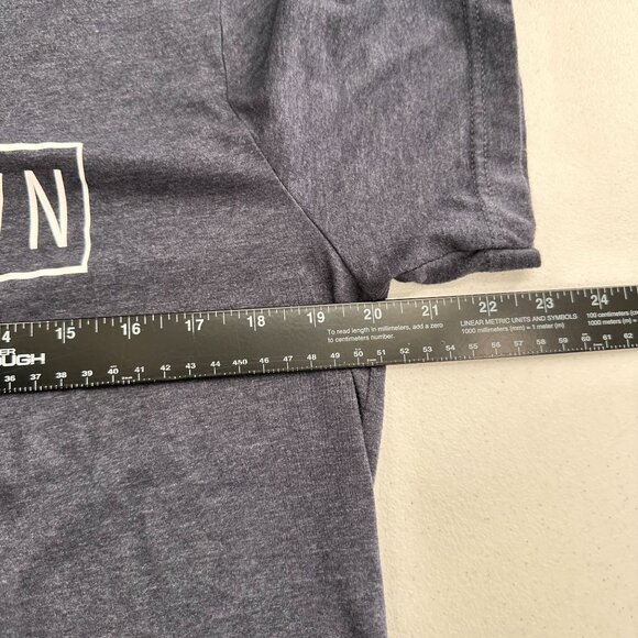 Small Town Girl Graphic T-Shirt Bella+Canvas L Navy Blue Cotton Blend Crewneck - Picture 3 of 9